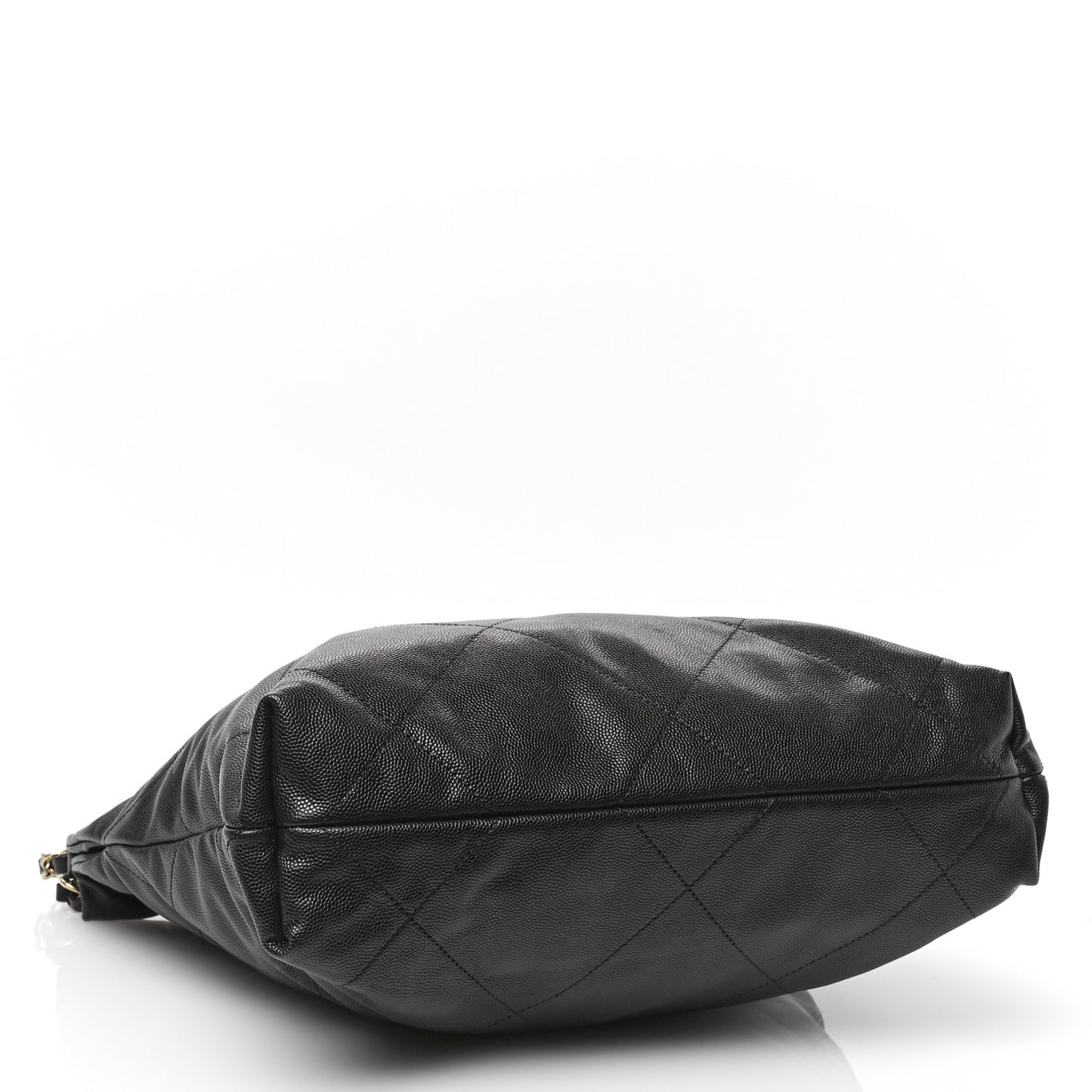 Shiny Caviar Quilted Monochrome Small Chanel 22 Black