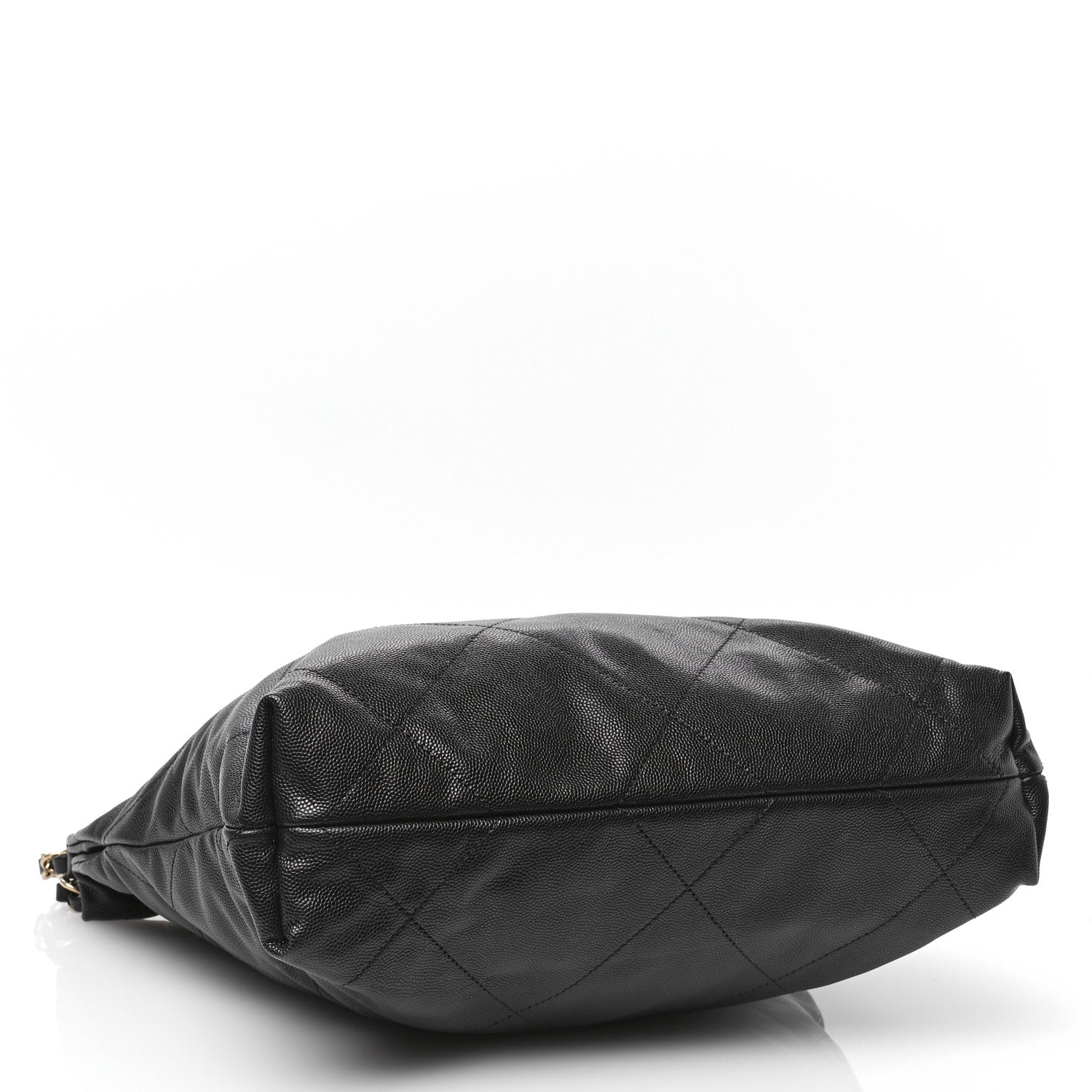 Chanel Shiny Caviar Quilted Monochrome Small Chanel 22 Black 10 of 13