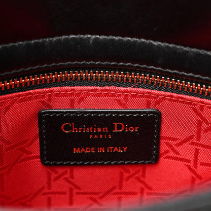 Christian Dior Lambskin Cannage Small Lucky Badges My Lady Dior Black 6 of 13