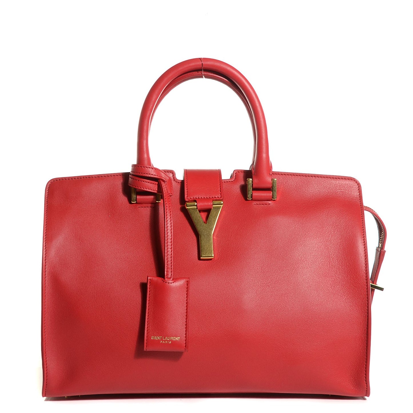 Calfskin Small Classic Cabas Y Bag Red