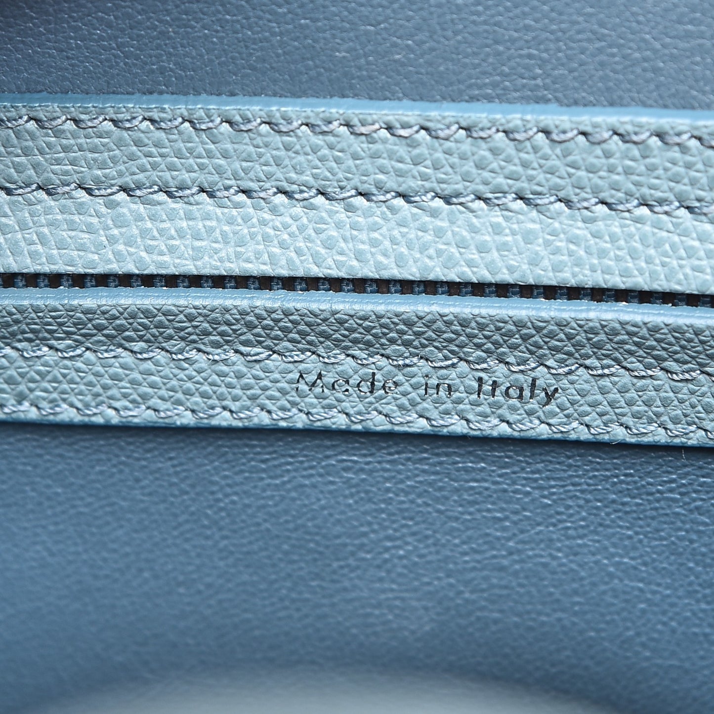 Grained Calfskin Medium Phantom Luggage Sky Blue