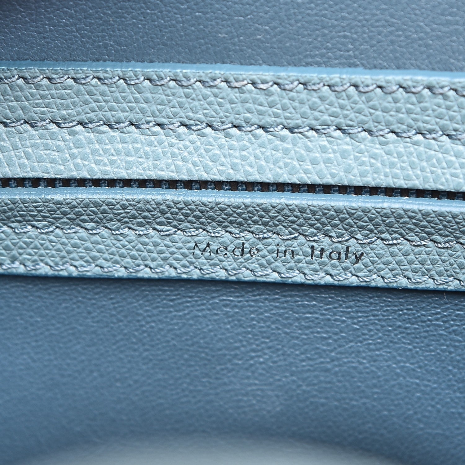 Celine Grained Calfskin Medium Phantom Luggage Sky Blue 6 of 9