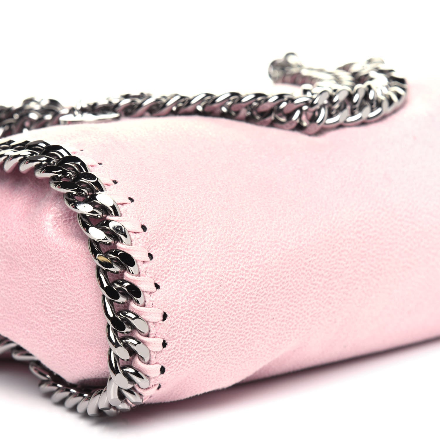 Stella McCartney Shaggy Deer Mini Falabella Fold Over Tote Pink 10 of 12