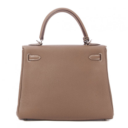 Hermes Togo Kelly Retourne 25 Etoupe 3 of 33