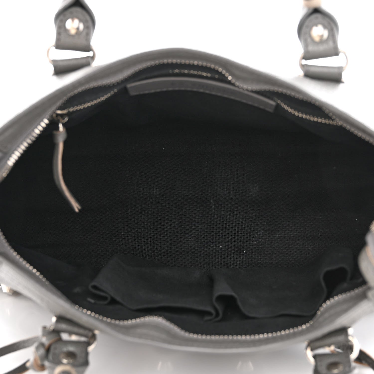 Balenciaga Chevre Silver Metallic Edge Hardware S City Gris Acier 6 of 10