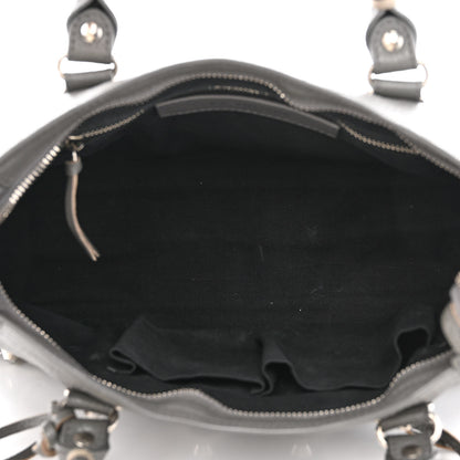 Balenciaga Chevre Silver Metallic Edge Hardware S City Gris Acier 6 of 10