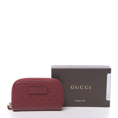 Gucci Microguccissima Zip Around Card Case Red 8 of 8