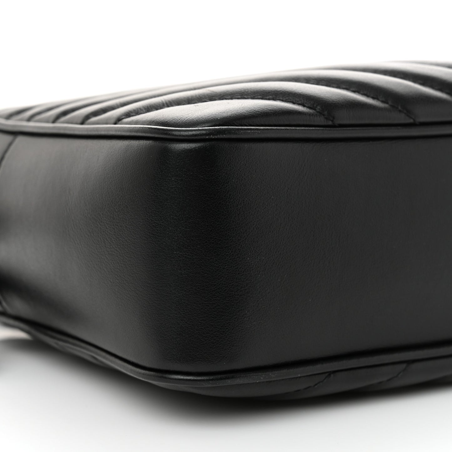 Calfskin Matelasse Monogram Lou Camera Bag Black