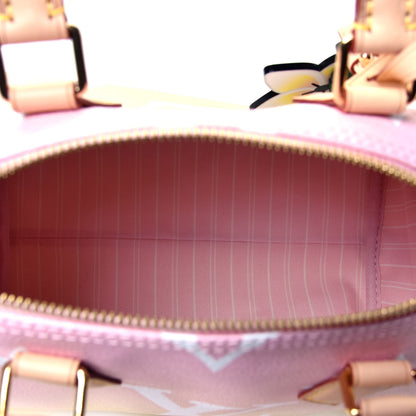 Louis Vuitton Monogram Giant By The Pool Speedy Bandouliere 25 Light Pink 4 of 4