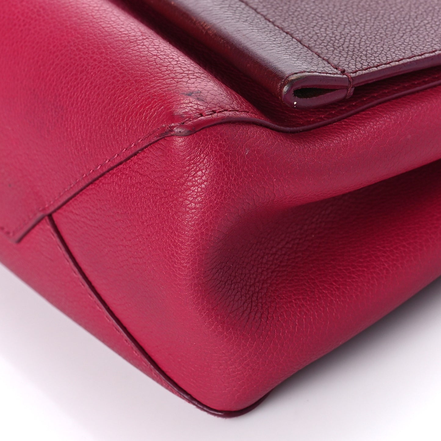 Calfskin Lockme II Top Handle Grenat Dahlia