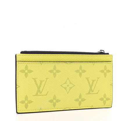 Louis Vuitton Monogram Taiga Coin Card Holder Yellow 2 of 6