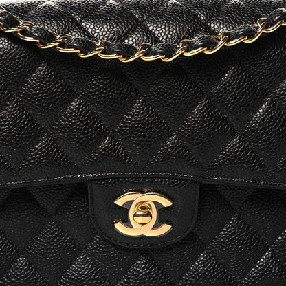 Chanel Caviar Quilted Medium Double Flap Black 8 of 11