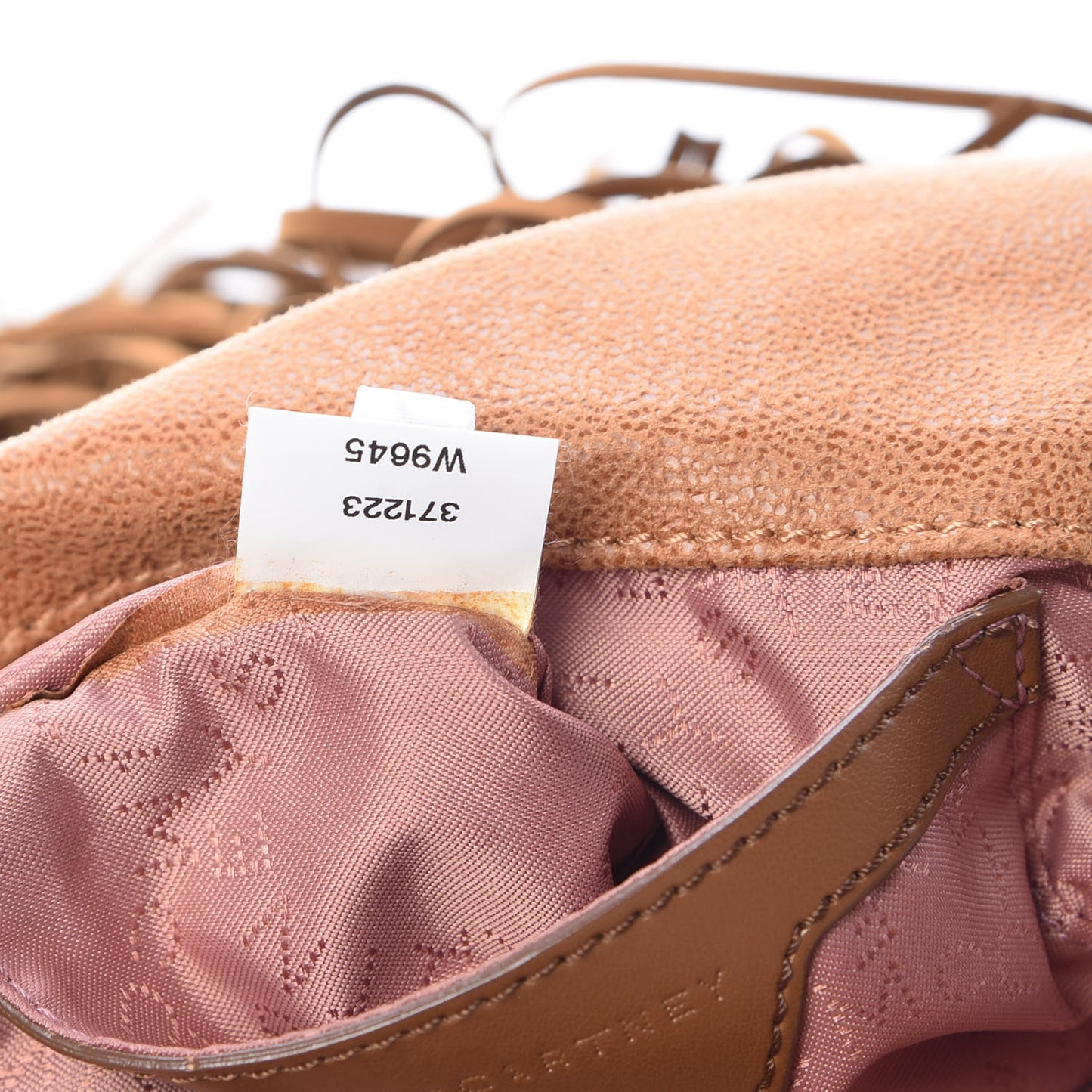 Eco Suede Mini Fringe Falabella Tote Tan