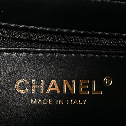 Chanel Tweed Quilted Nano Kelly Shopper Black White 6 of 10