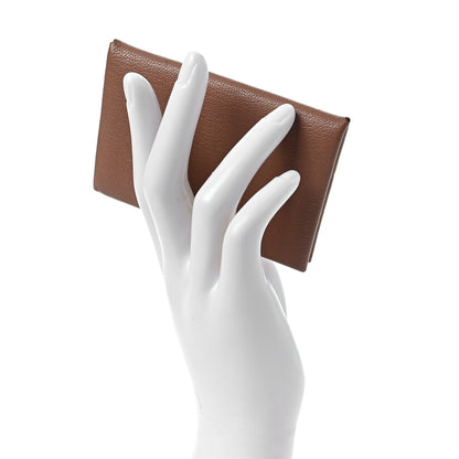 Hermes Chevre Mysore Calvi Card Case Quebracho 2 of 7