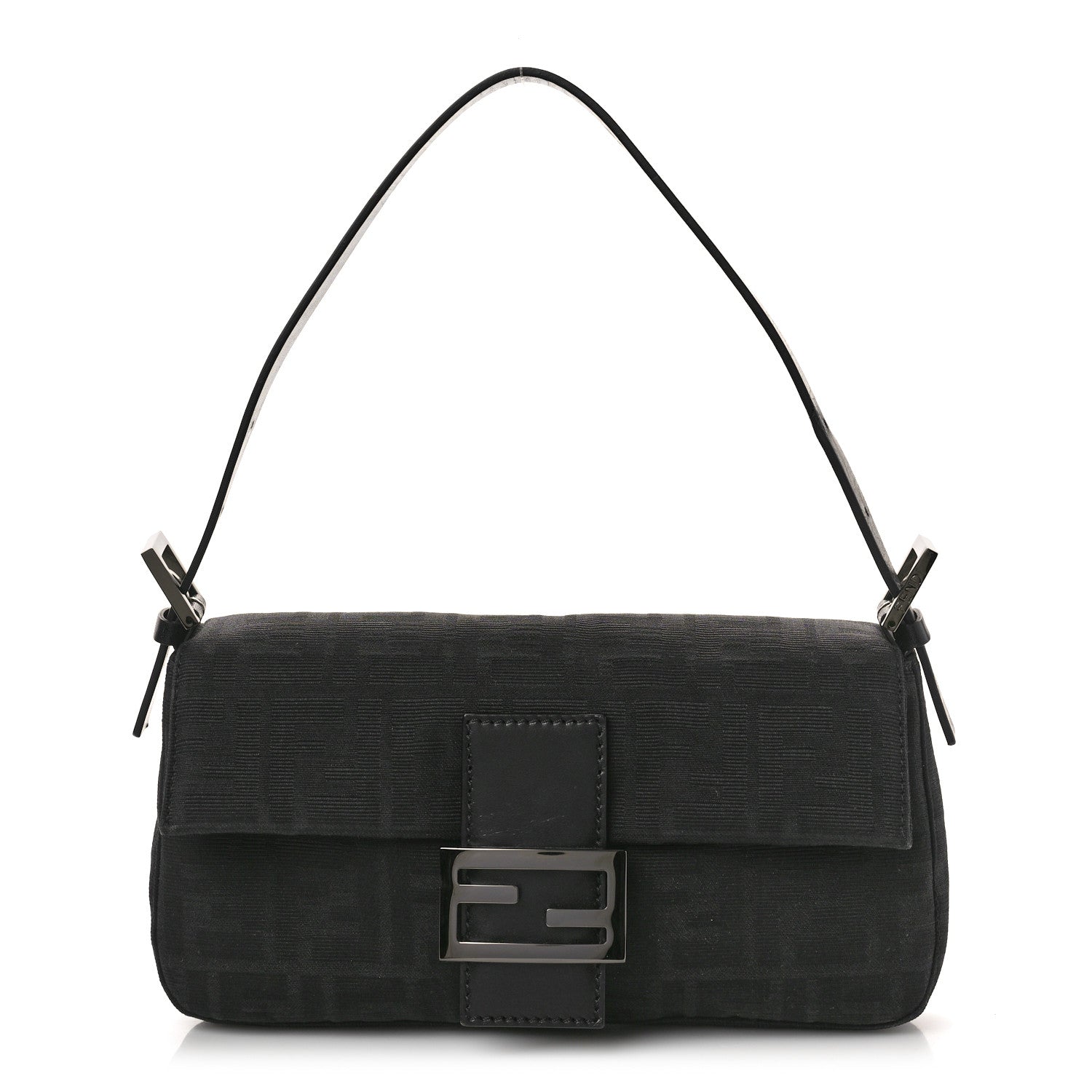 Fendi Nylon Zucca Baguette Black 1 of 10