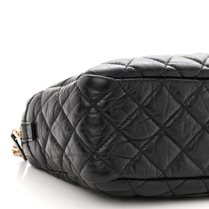 Chanel Aged Calfskin Quilted Medium Reissue Camera Case Black 8 of 9