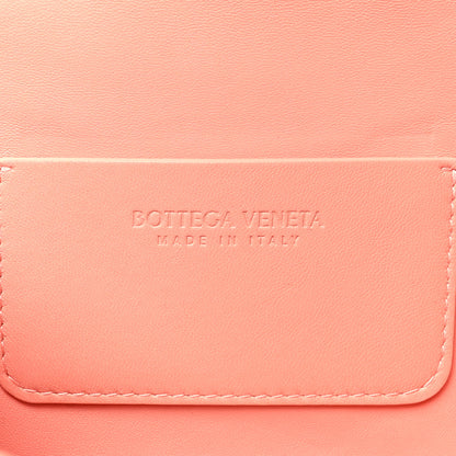Bottega Veneta Lambskin Small Beak Triangle Flap Shoulder Bag Peachy Silver 7 of 10