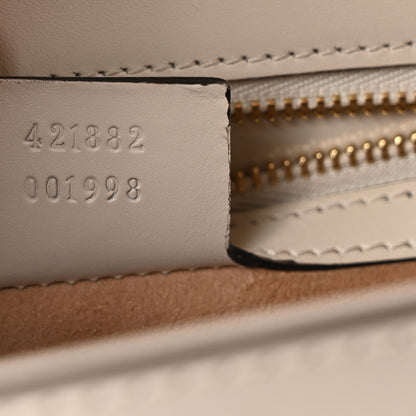 Gucci Calfskin Small Sylvie Shoulder Bag Off White 7 of 10