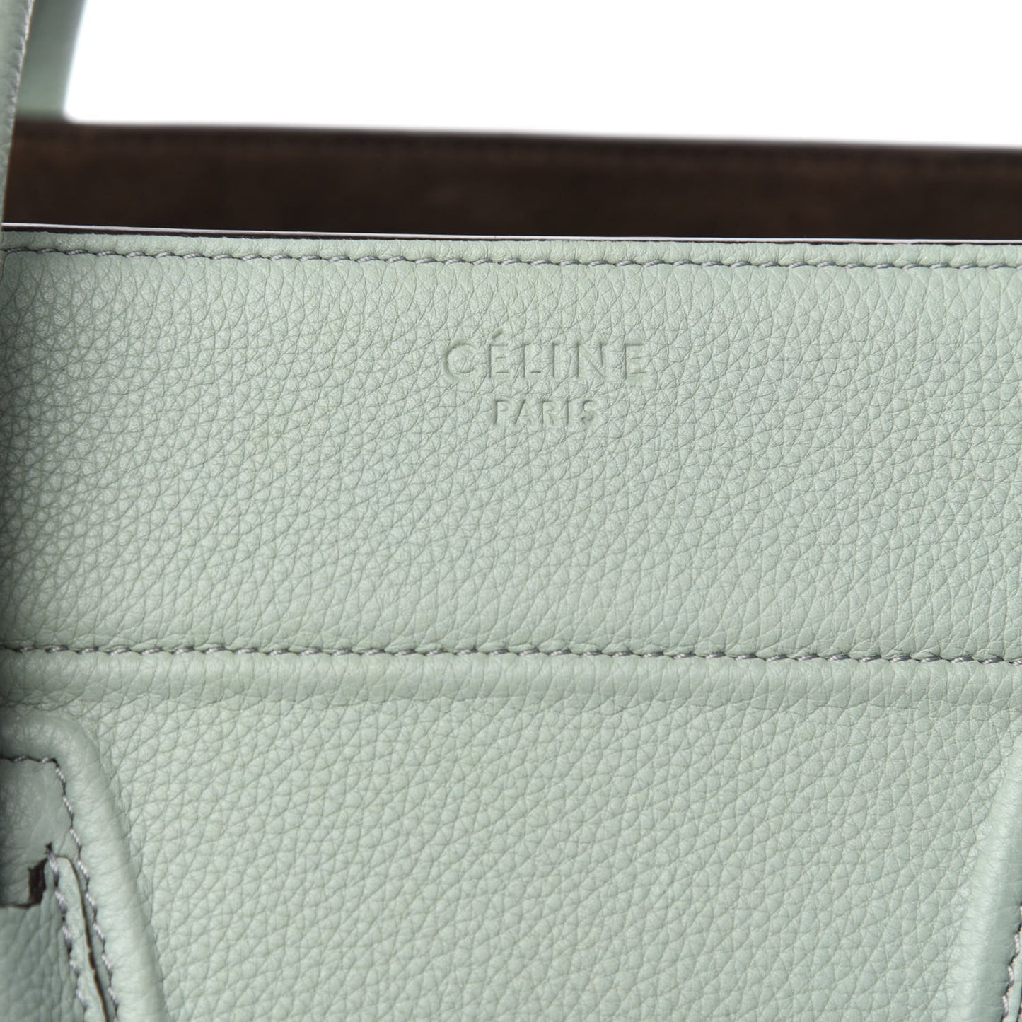 Baby Grained Calfskin Medium Phantom Luggage Jade