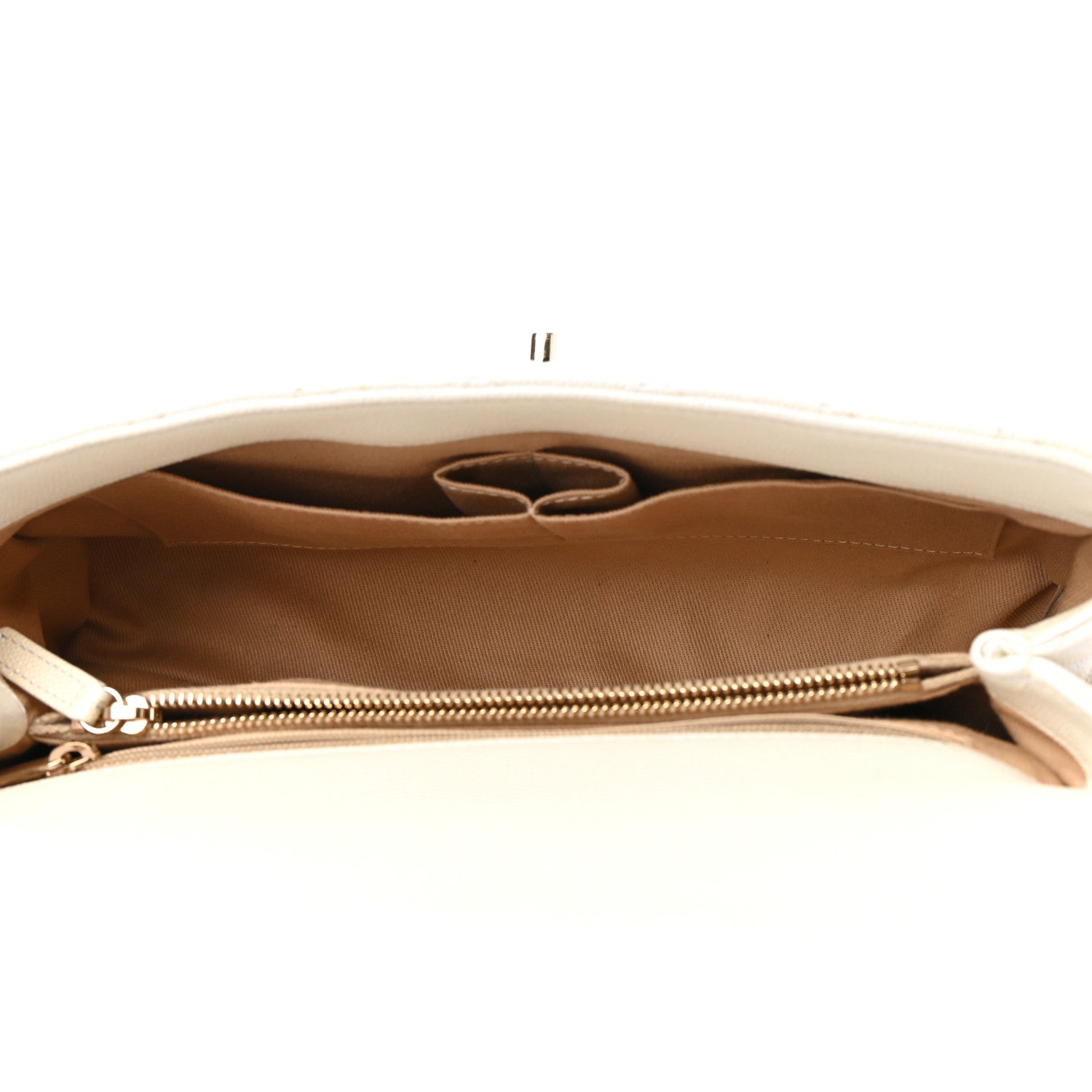Chanel Iridescent Caviar Quilted Small Coco Handle Flap White 4 of 10