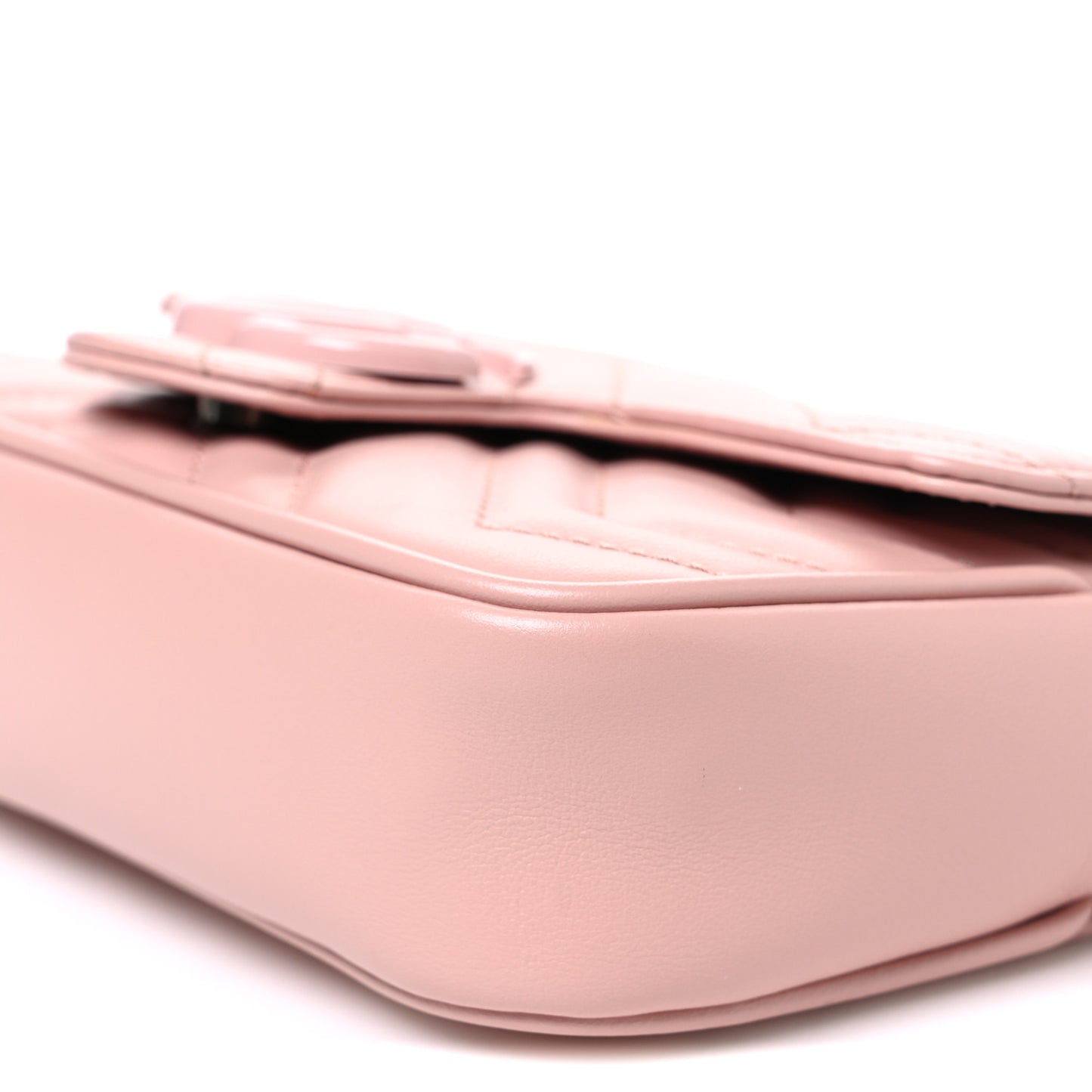 Calfskin Matelasse Monochrome GG Marmont Chain Belt Bag Perfect Pink