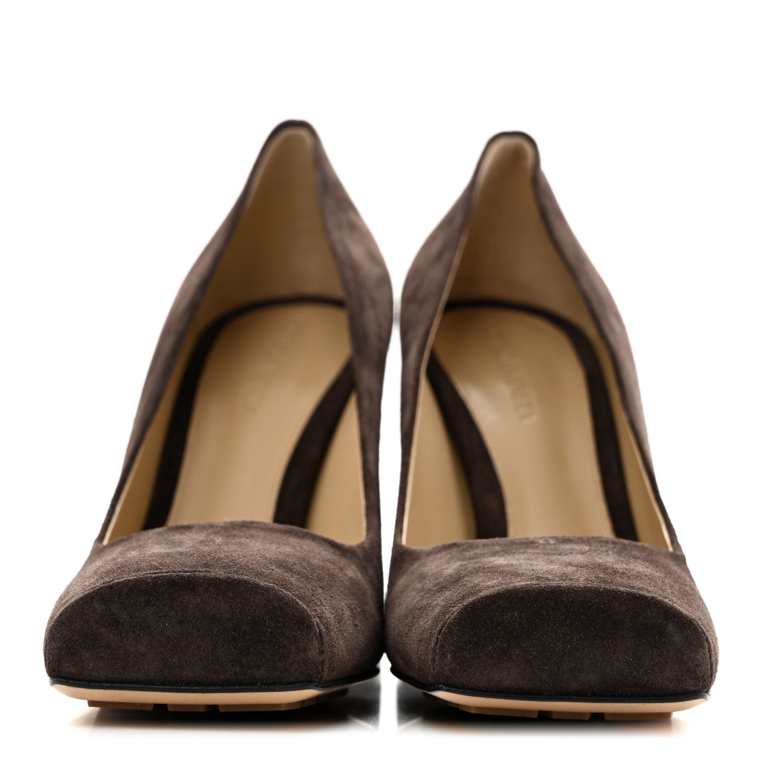 Bottega Veneta Rough Suede Tower Pump 90mm Mule Pumps 39.5 Fondant 3 of 10