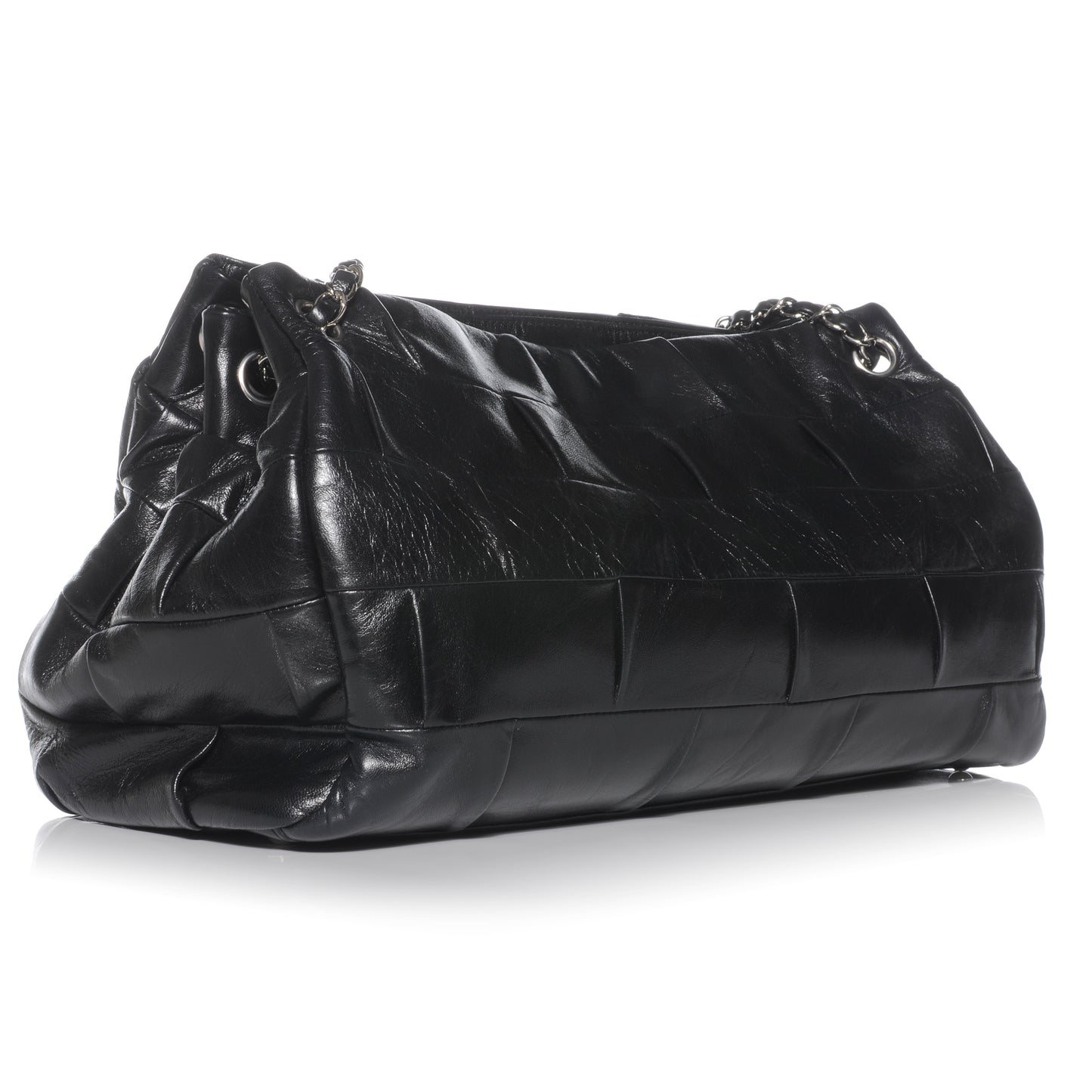 Lambskin Igloo Shoulder Bag Black