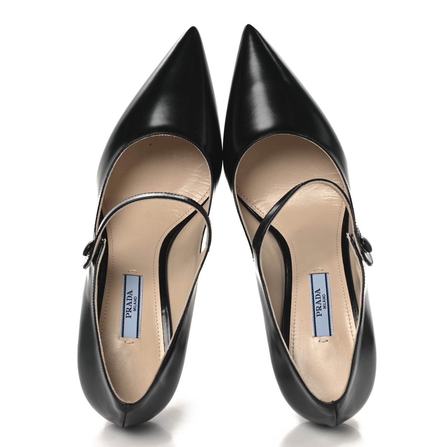Spazzolato Mary Jane Pumps 39.5 Black
