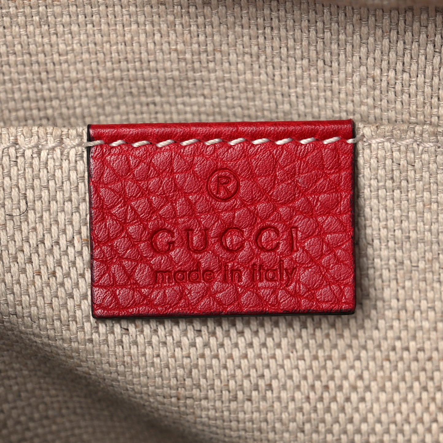 Pebbled Calfskin Small Soho Disco Bag Tabasco Red
