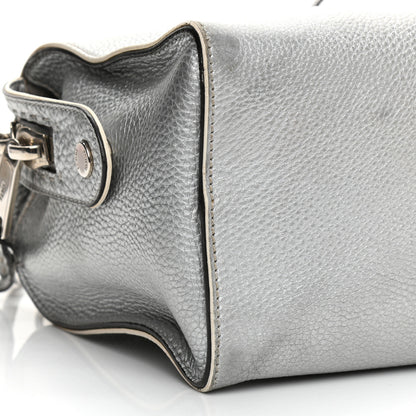 Fendi Cuoio Romano Lux Selleria Lei Boston Tote Argento 9 of 18