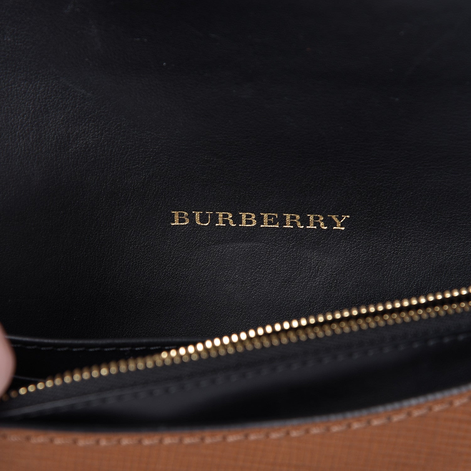 Burberry Grainy Calfskin House Check Small Buckle Bag Brown 6 of 13