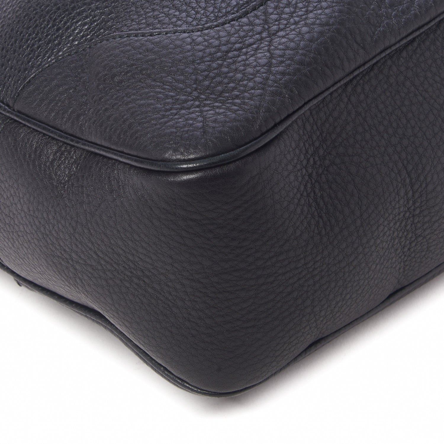 Gucci Pebbled Calfskin Medium Diana Bamboo Shoulder Bag Black 6 of 9
