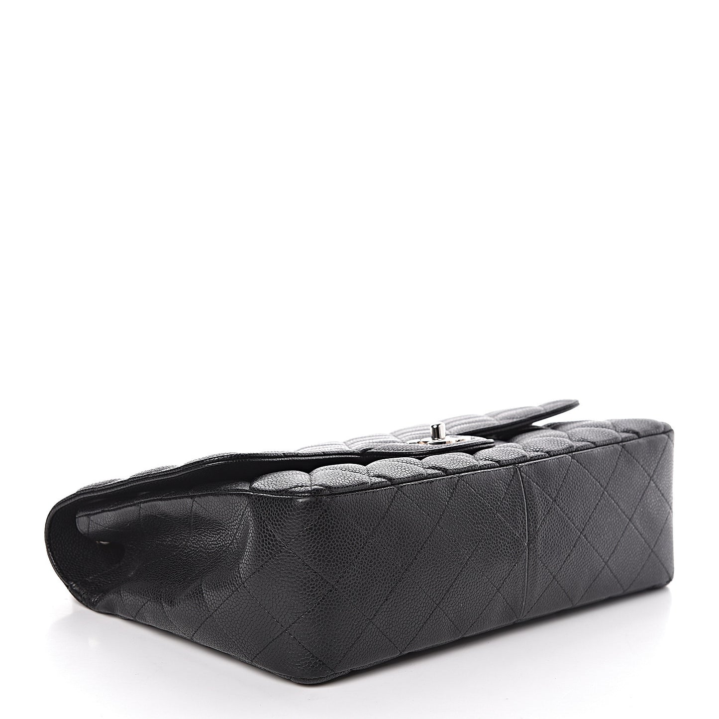 Caviar Quilted Jumbo Single Flap Black