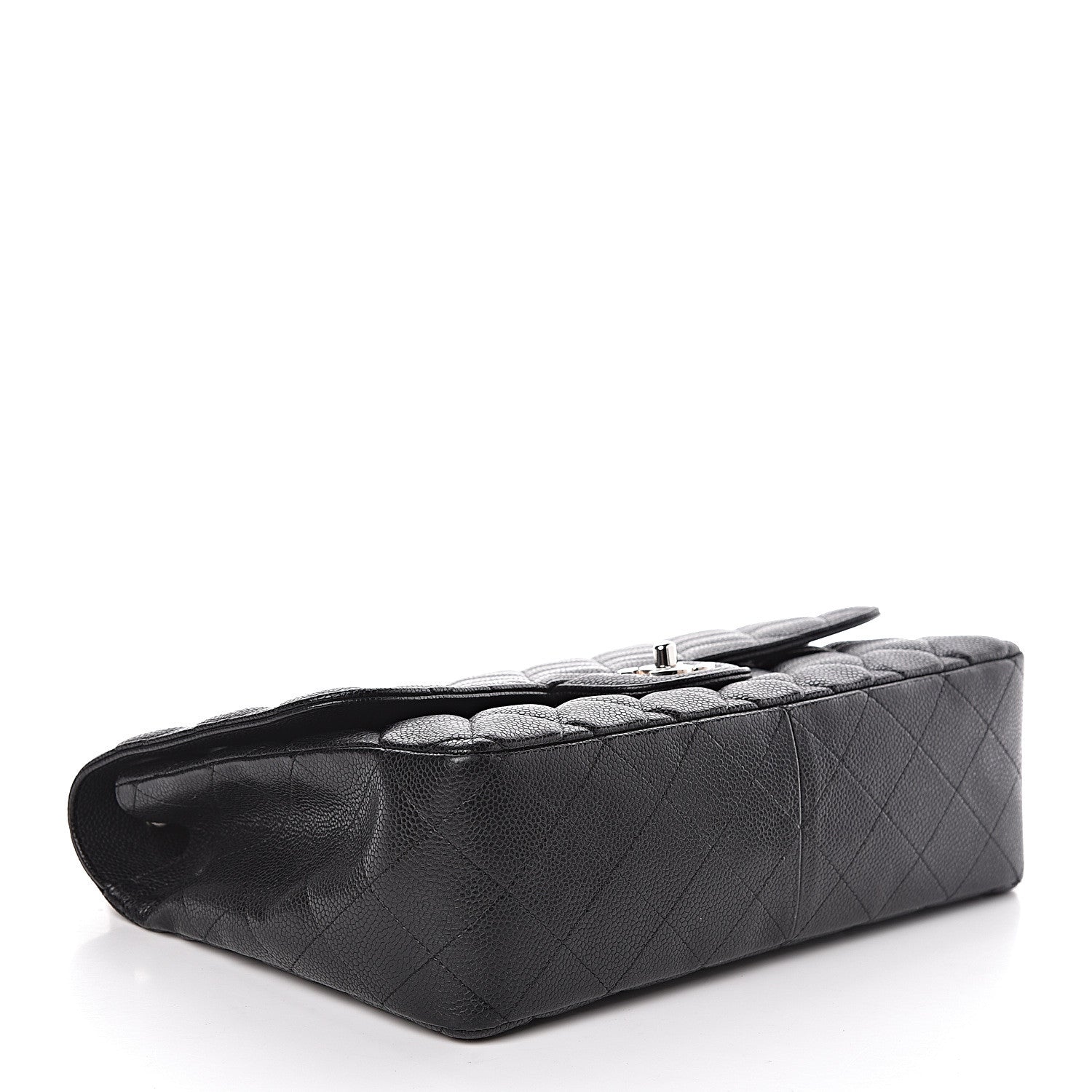 Chanel Caviar Quilted Jumbo Single Flap Black 4 of 11