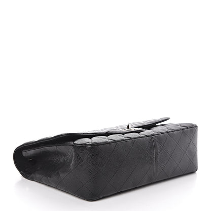 Chanel Caviar Quilted Jumbo Single Flap Black 4 of 11