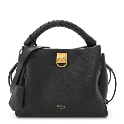 Mulberry Heavy Grain Small Iris Tote Black 1 of 11