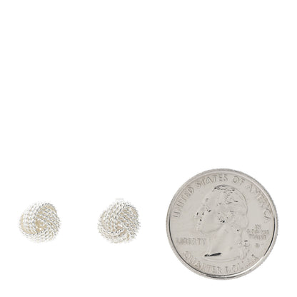 Tiffany Sterling Silver Twist Knot Earrings 2 of 5