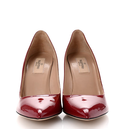 Valentino Garavani Patent Rockstud No Limit 95mm Pumps 38 Red 3 of 8
