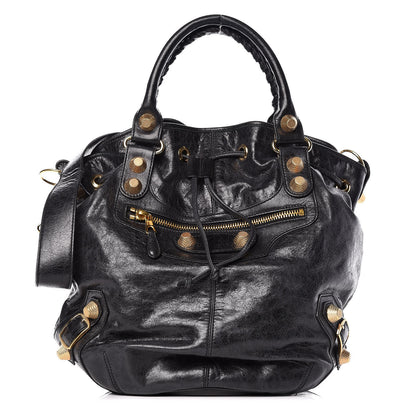 Balenciaga Agneau Giant 21 Gold Hardware Pompon Black 1 of 10