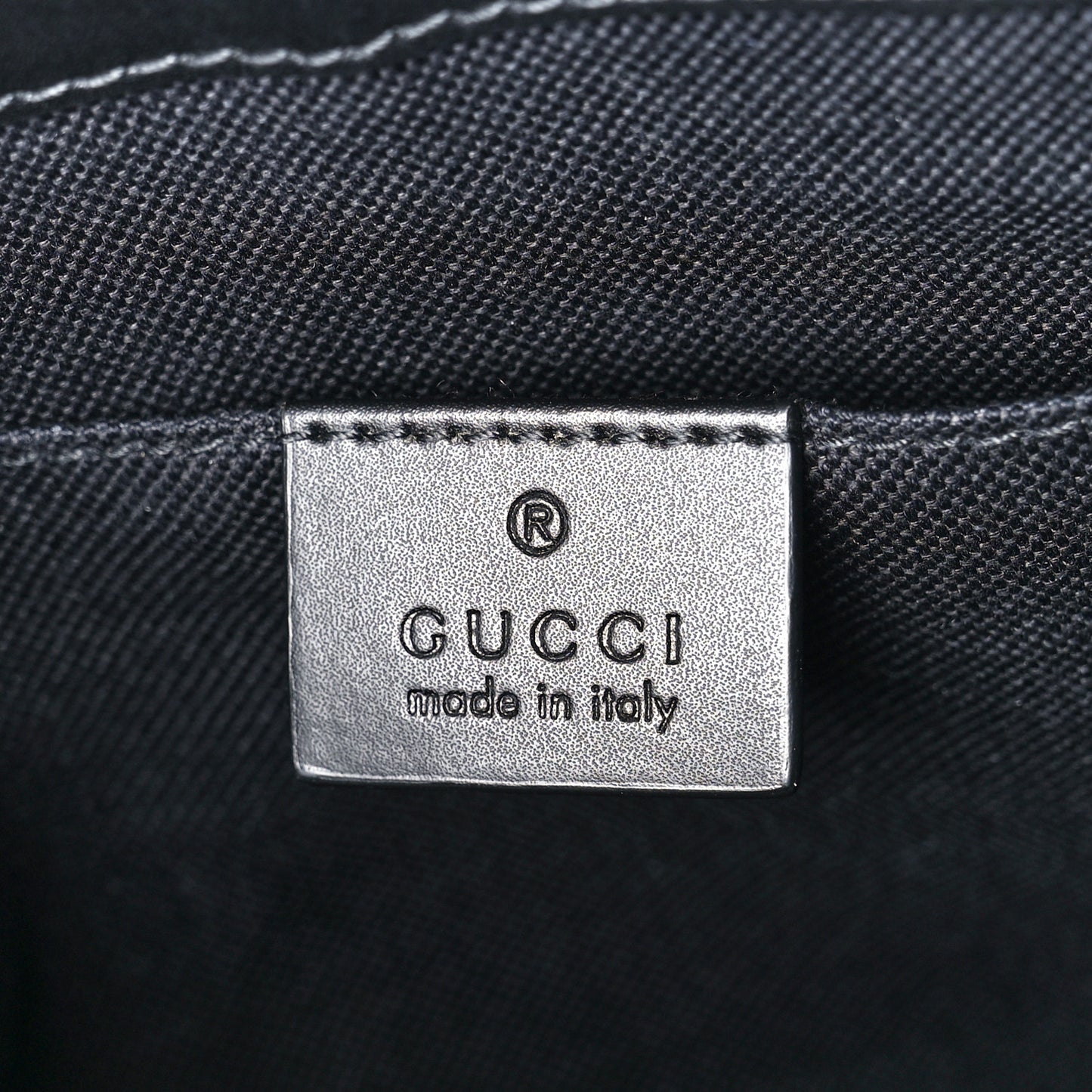 GG Supreme Monogram Web Small Flat Messenger Bag Black Grey