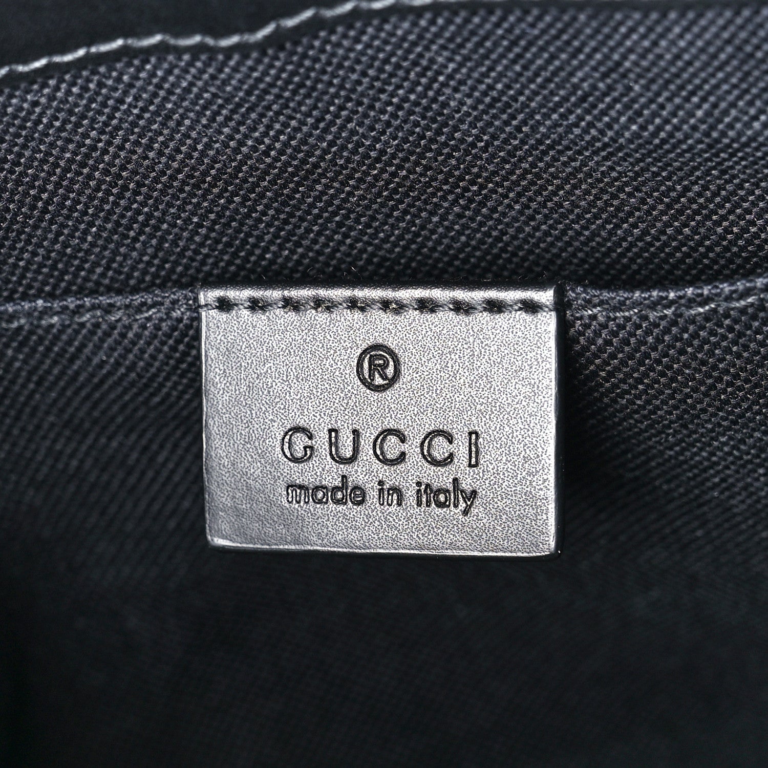 Gucci GG Supreme Monogram Web Small Flat Messenger Bag Black Grey 6 of 12