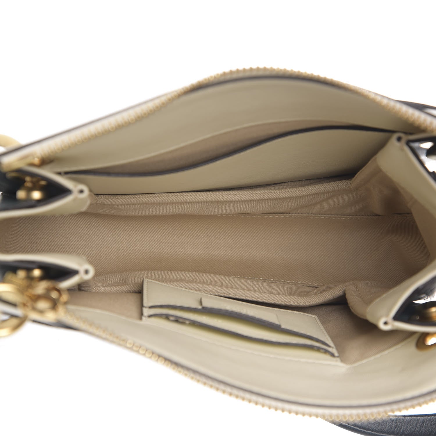 Chloe Calfskin Small Roy Tri-Color Bag Blue 4 of 8