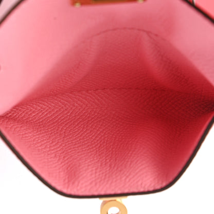 Hermes Swift Epsom Pocket Kelly Shoulder Strap Rose Azalee Rose Confetti 3 of 6