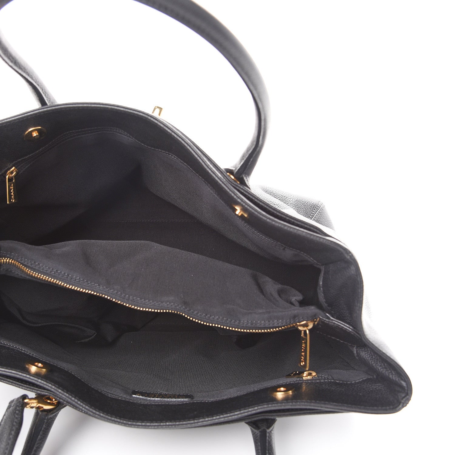 Chanel Calfskin Cerf Executive Shopper Tote Black 5 of 19