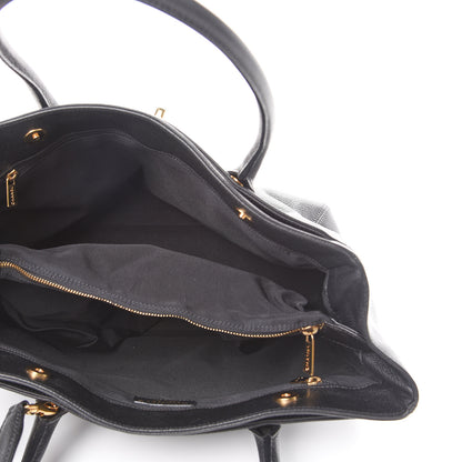 Chanel Calfskin Cerf Executive Shopper Tote Black 5 of 19