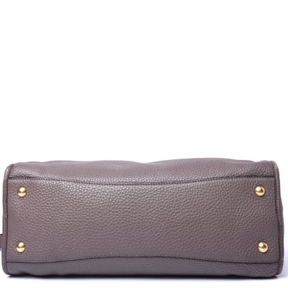 Prada Vitello Daino Shopping Satchel Argilla 9 of 14