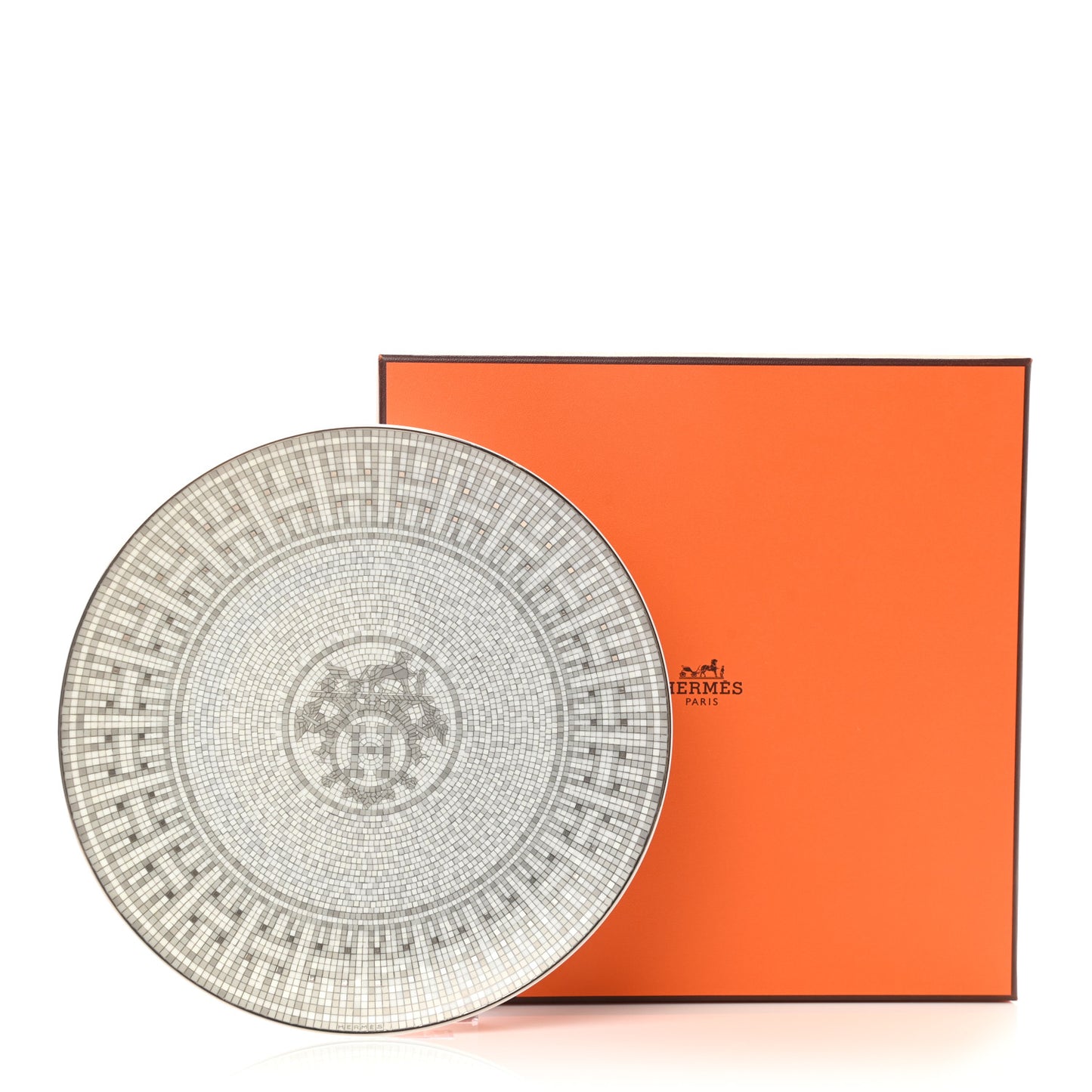 Porcelain Mosaique au 24 Platine Dessert Plate 8.3