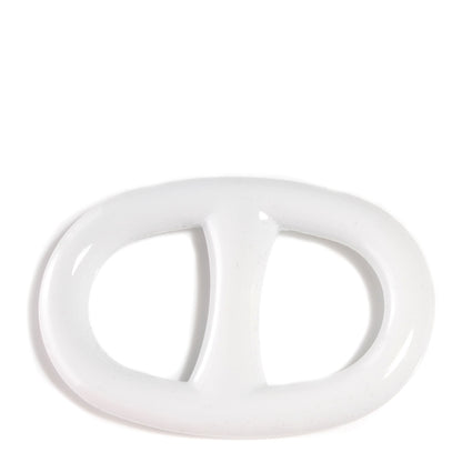 Hermes Lacquer Chaine D Ancre Scarf Ring White 1 of 4