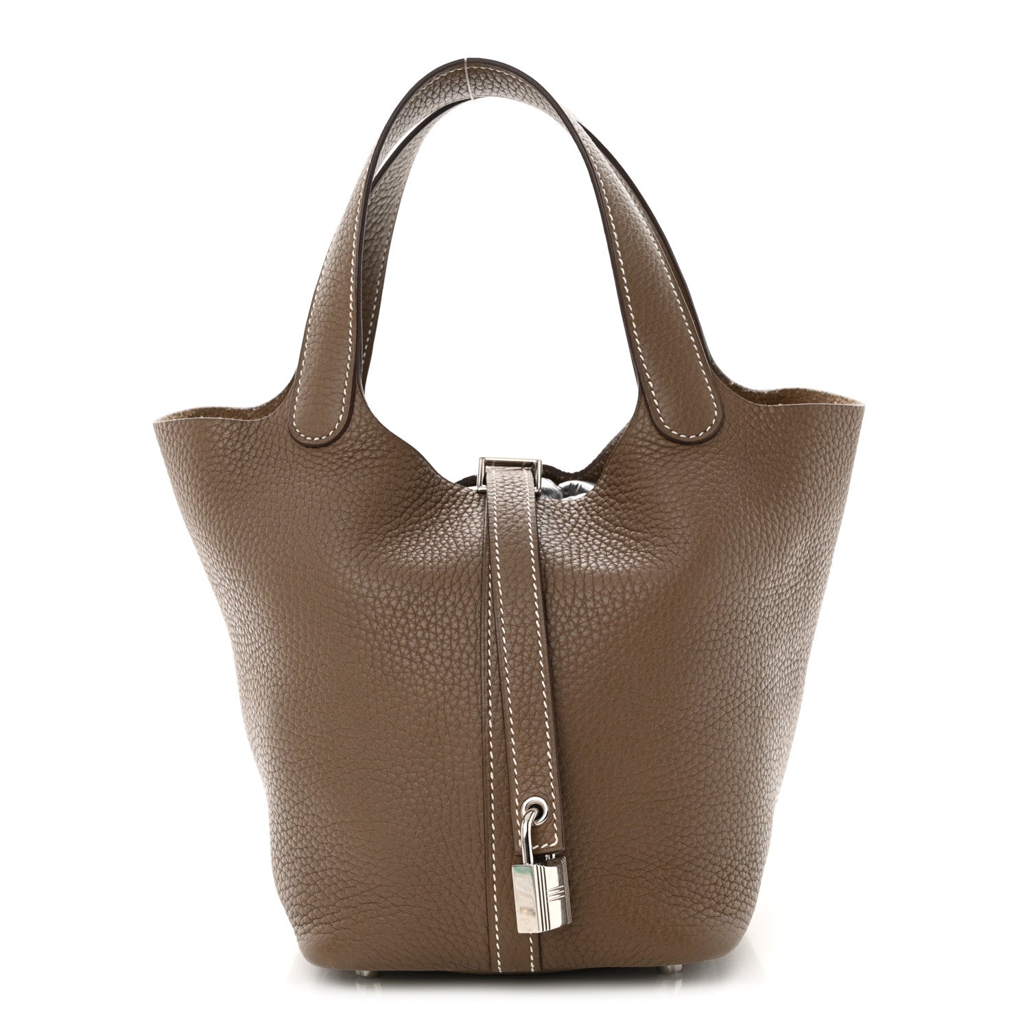 Hermes Taurillon Clemence Picotin Lock 18 PM Etoupe 1 of 10